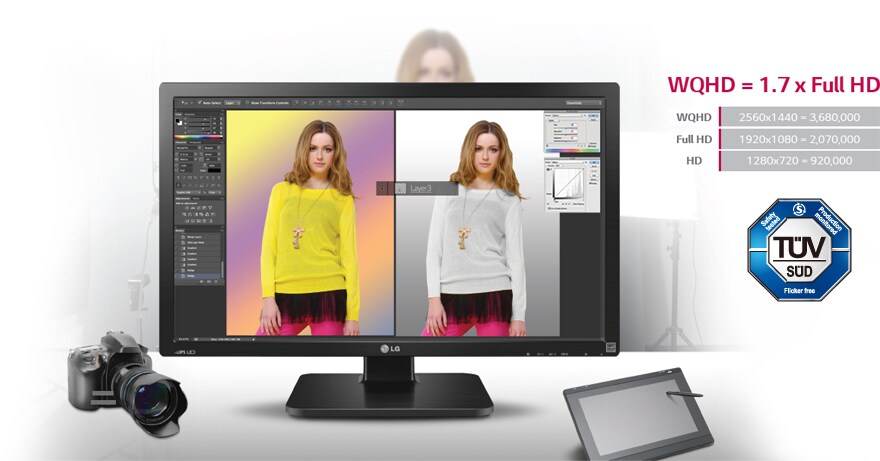 Absence de Scintillement pour moins de fatigue visuelle